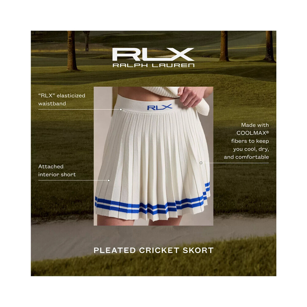 NEW RLX Ralph Lauren Women's M Pleated Cricket Skirt NWT $188 - Picture 7 of 7